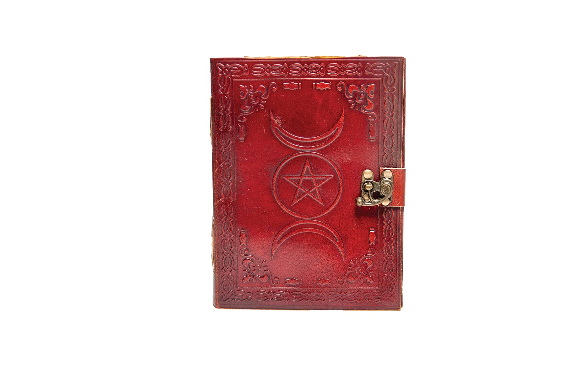 Buy Harrington House Designs Embossed Leather Journal (Triple Moon