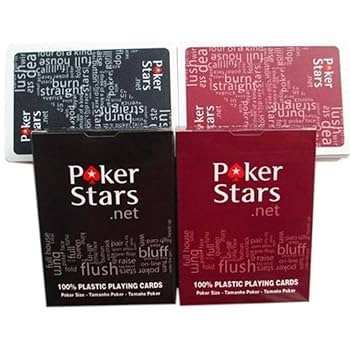 PokerStars ポーカー用トランプ１６デッキ（黒・赤　各８デッキ） PokerStars ポーカー用トランプ16デッキ（黒・赤 各8デッキ）