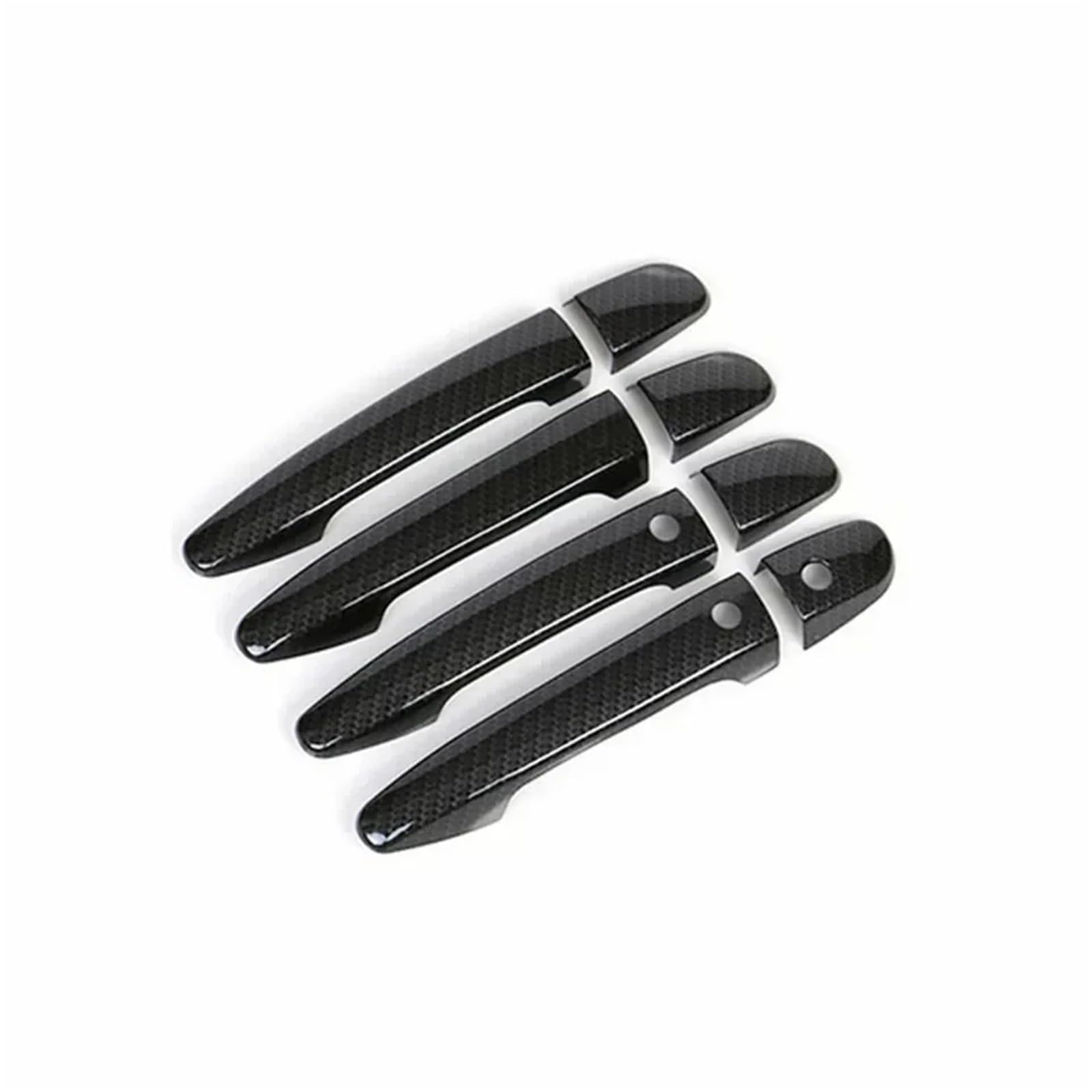 RDWSPLI Exterior Handle Shell Compatible with Mazda for 2 for DJ 2015-2021 LHD Car Exterior Door Handle Cover ABS﻿ Sticker Moulding Trim Accessories