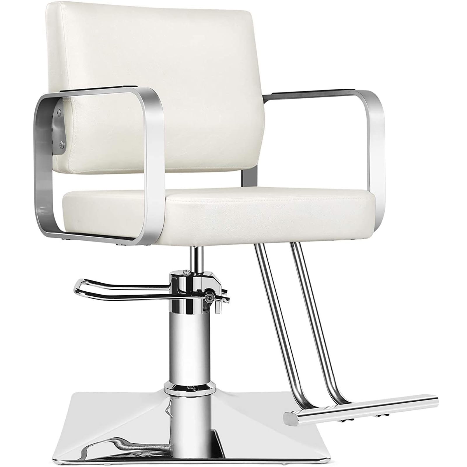 Generic Fotel fryzjerski, fotel salonowy dla fryzjera, fotel fryzjerski z hydraulicznym fotelem stylisty, fotel do tatuażu, wyposażenie salonu kosmetycznego,White