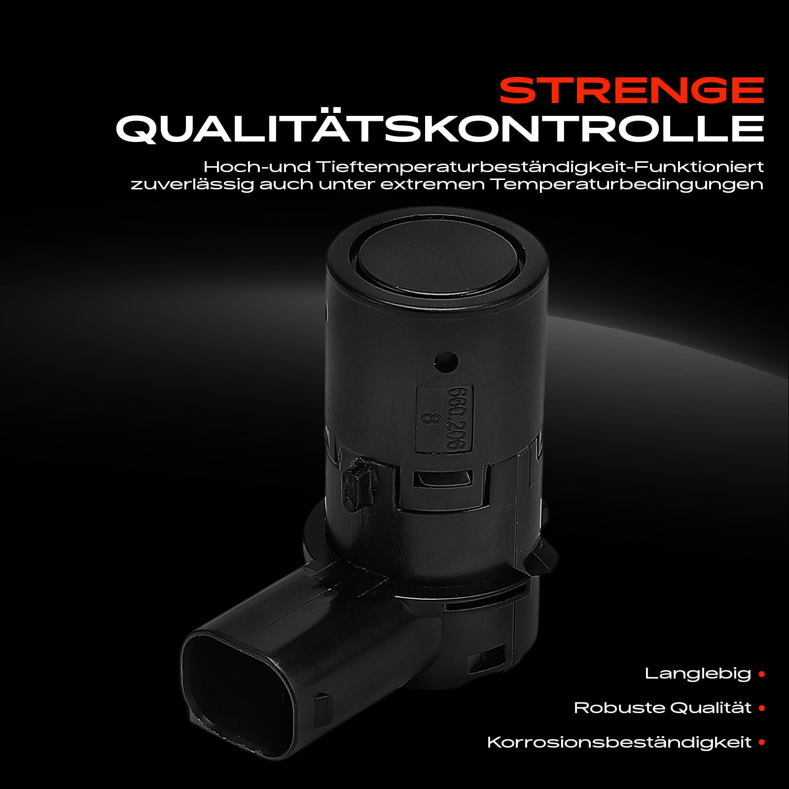 Frankberg 4x Parksensor PDC Sensor Vorne Hinten 3-Polig 12758870 | Kompatibel mit XF X260, XF Sportbrake X260, Focus II Turnier DA DS FFS, XJ X350 X358, Focus II Stufenheck DB DH FCH