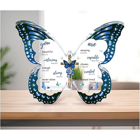 Butterfly-Shaped Bible Verse Keepsake for Christian Moms