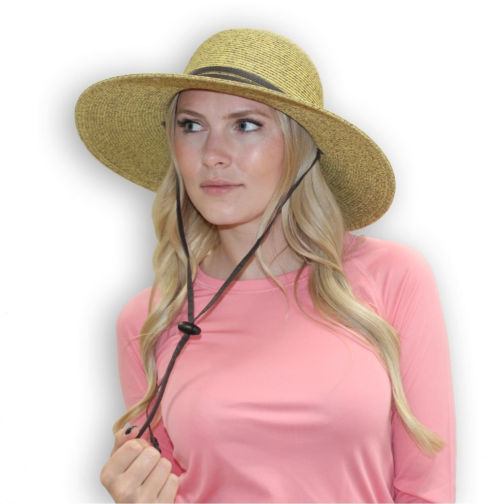 womens sun hat with chin strap