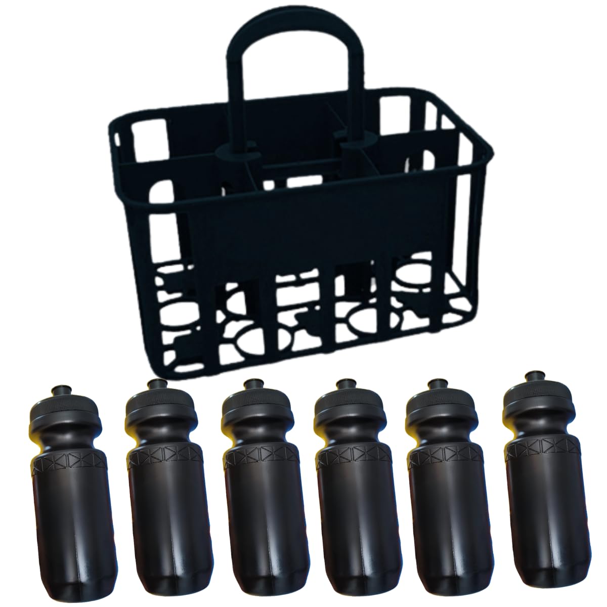 Cesta Squeeze + 6 Garrafas Squeeze 620ml