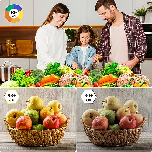 PAUTIX COB LED Streifen Natürliches Weiß 4000K Wasserdicht Ip65,10m 480LEDs/M LED Strip Light Set 24V CRI93+ LED Band mit RF Fernbedienung und GS Netzteil für Zuhause Küche DIY