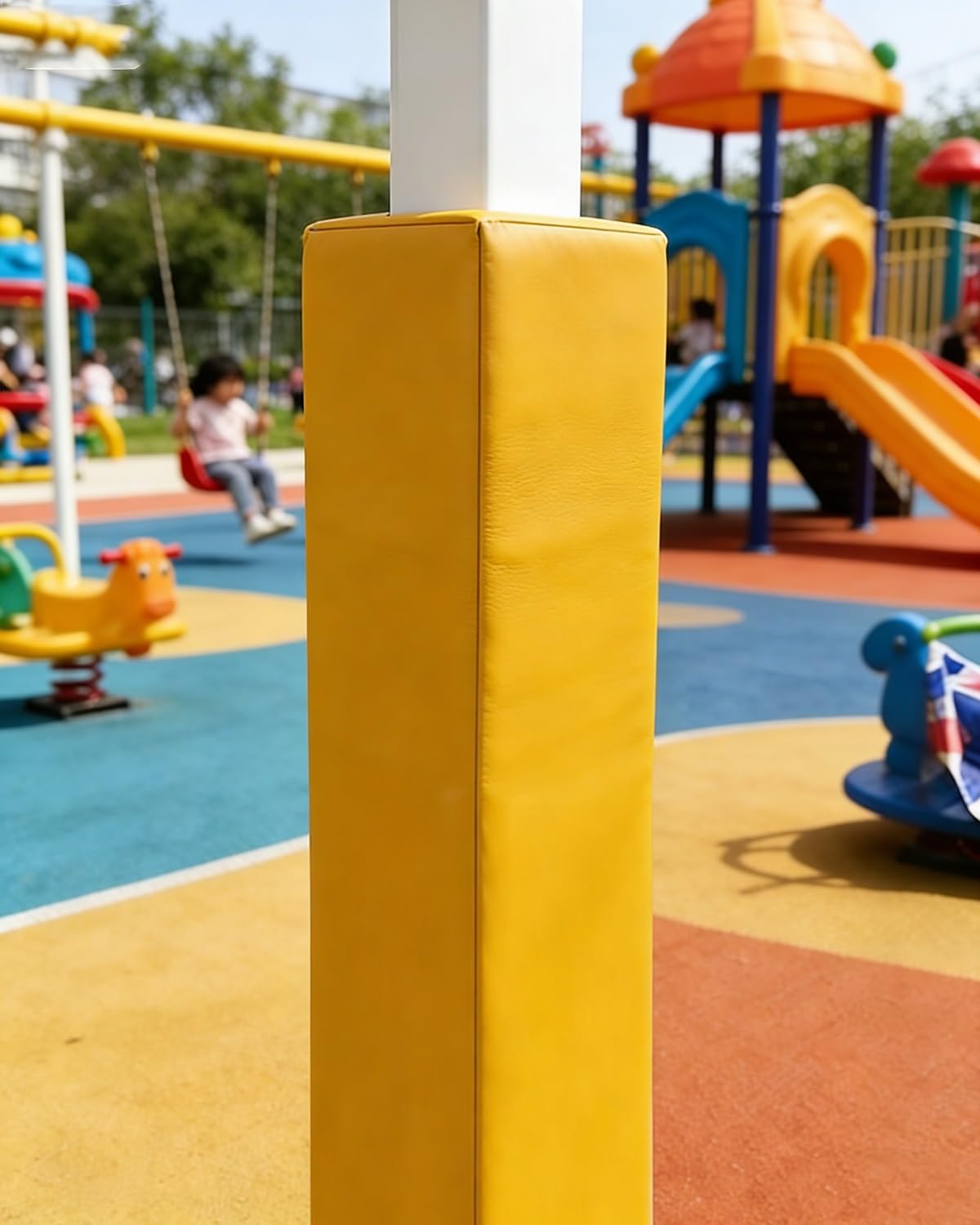Foam Playground Tube Protector, Crash Pad Replacement for Sports Goals, Kids Play Area Pillar Covers, 3ft Enclosure for Safety and Protection
