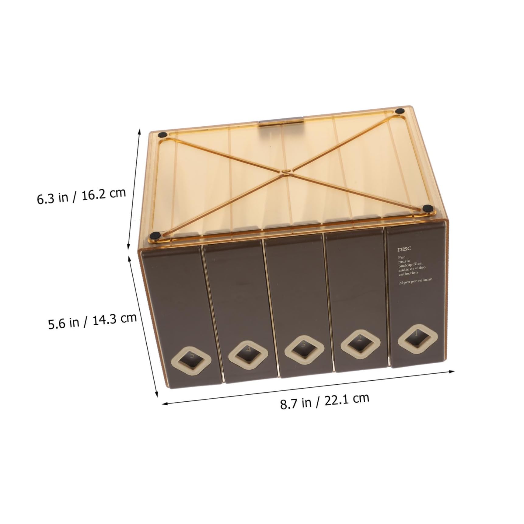 Cofanetto Cd Capacità Dischi Organizer Portatile Per Cd e Dvd Custodia Pratica e Resistente Per Viaggi e Feste