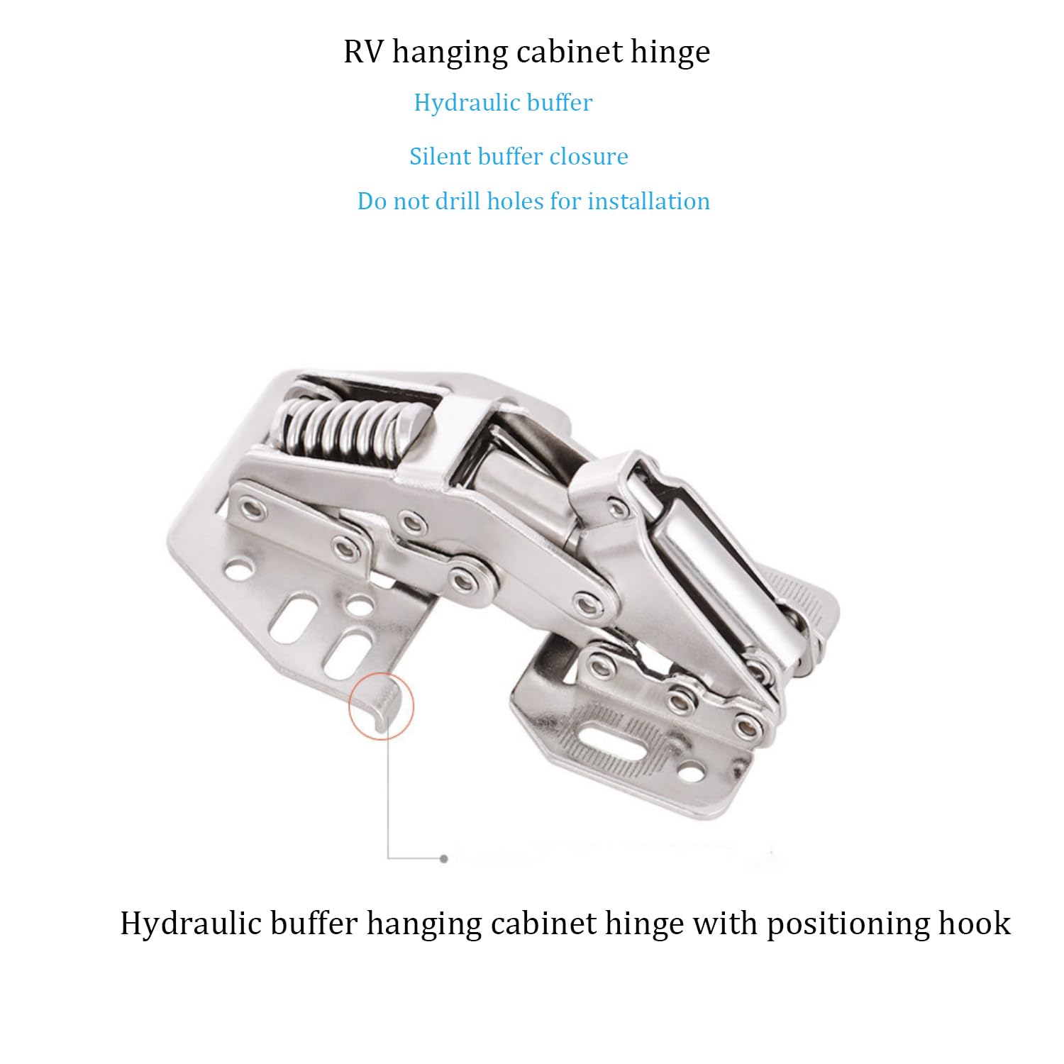 MTSmart RV Cabinet Hinges, Soft Close Cabinet Hinges for RV Motorhome, Caravan, Camper, Truck, Travel Trailer, Van, Boat - Image 3