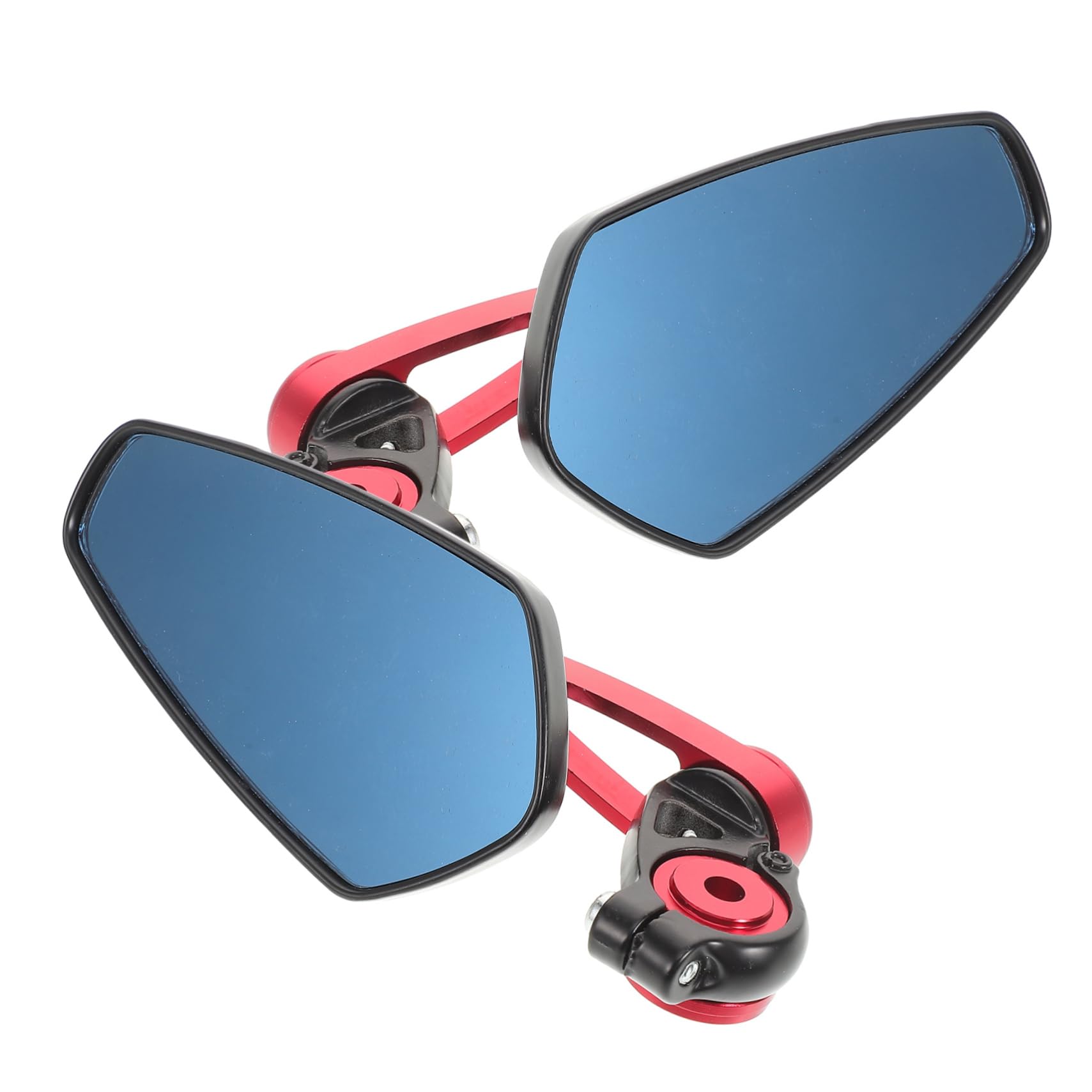 PRETYZOOM Specchietto Retrovisore Visibilità Migliorata per Motocicletta e Scooter, Lega di Alluminio, Angolo Regolabile, per Manubrio 22mm