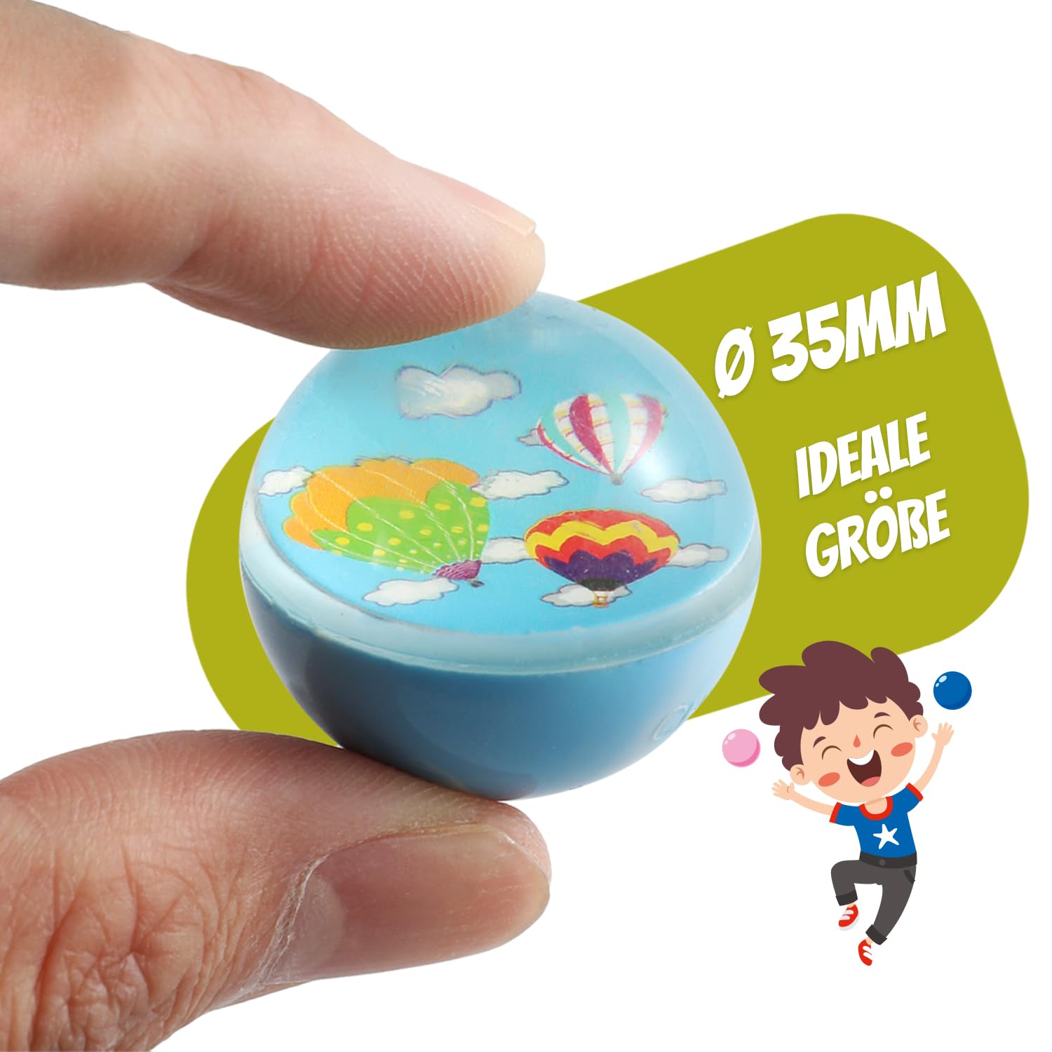 20 Balles Rebondissantes Néon Pour Enfants - Mini Balles 25 Mm, Couleurs Vives, Pour Fêtes Et Jeux