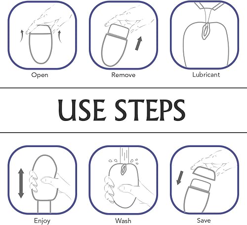 Miniatura 12 de 【Mujeres maduras】 Huevo masturbador ultra elástico, masturbadores masculinos de mano con envoltura más suave, bolsillo realista con fuertes