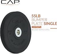 Vista 47 de CAP Barbell - Disco olímpico de goma para barra de pesas, para múltiples opciones