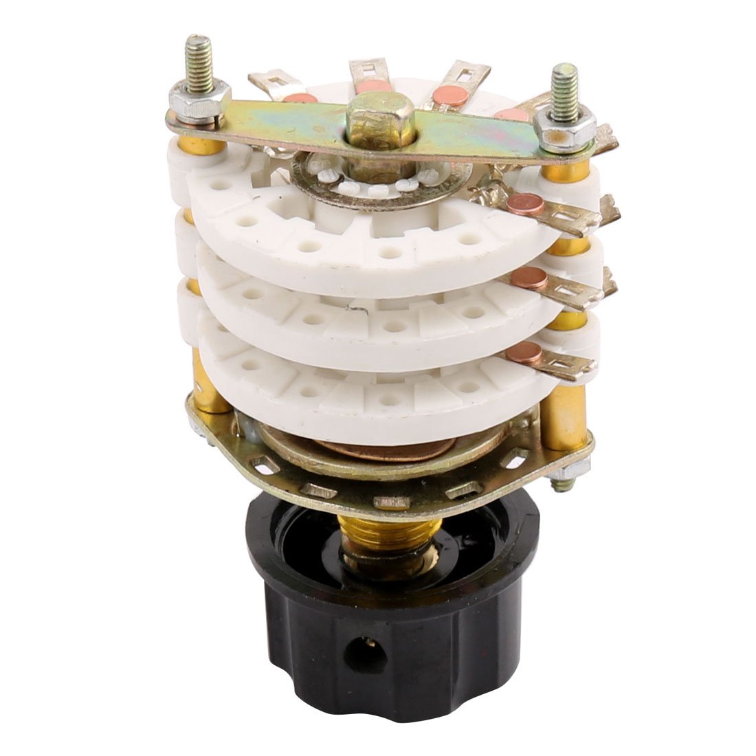 Aexit 3 Pole 6 Position Three Decks 21 Terminal Band Channel Rotary Switch w Round Cap (b2fa94f0b52f507ddaf1ac3e8795a3f6)