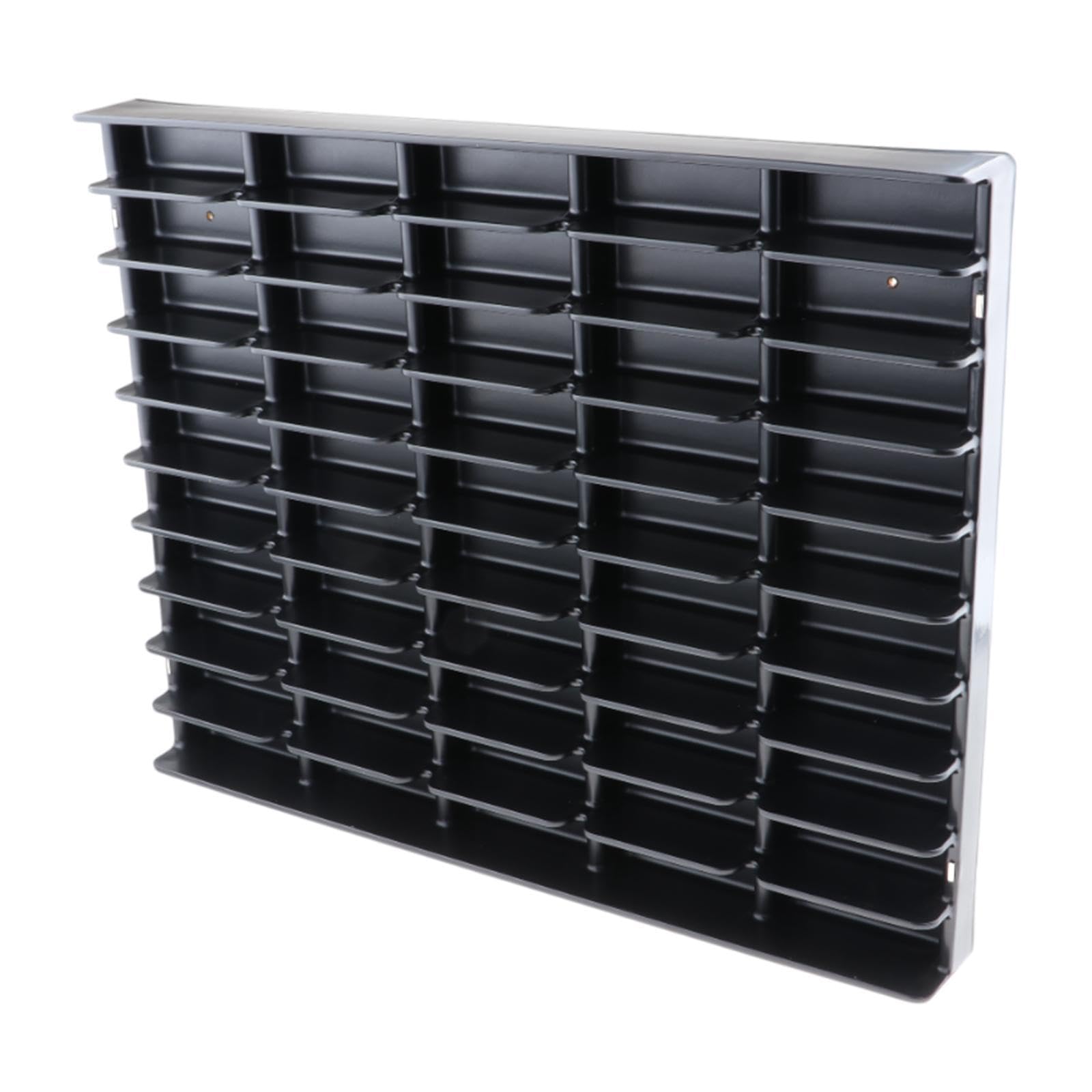 Vitrina Acrílica para Maquetas de Coches, Estante de Exhibición, Soporte de Presentación, Estante de Almacenamiento con Tapa Antipolvo, Estructura Rob, Negro