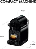 Nespresso DeLonghi EN 80.B - Inissia Capsule Coffee Pod Machine - Auto Brew Stop, fast Heat-up, auto Off - 0.8 Liters, 19 Bar - incl. 16 Pods - black - 3