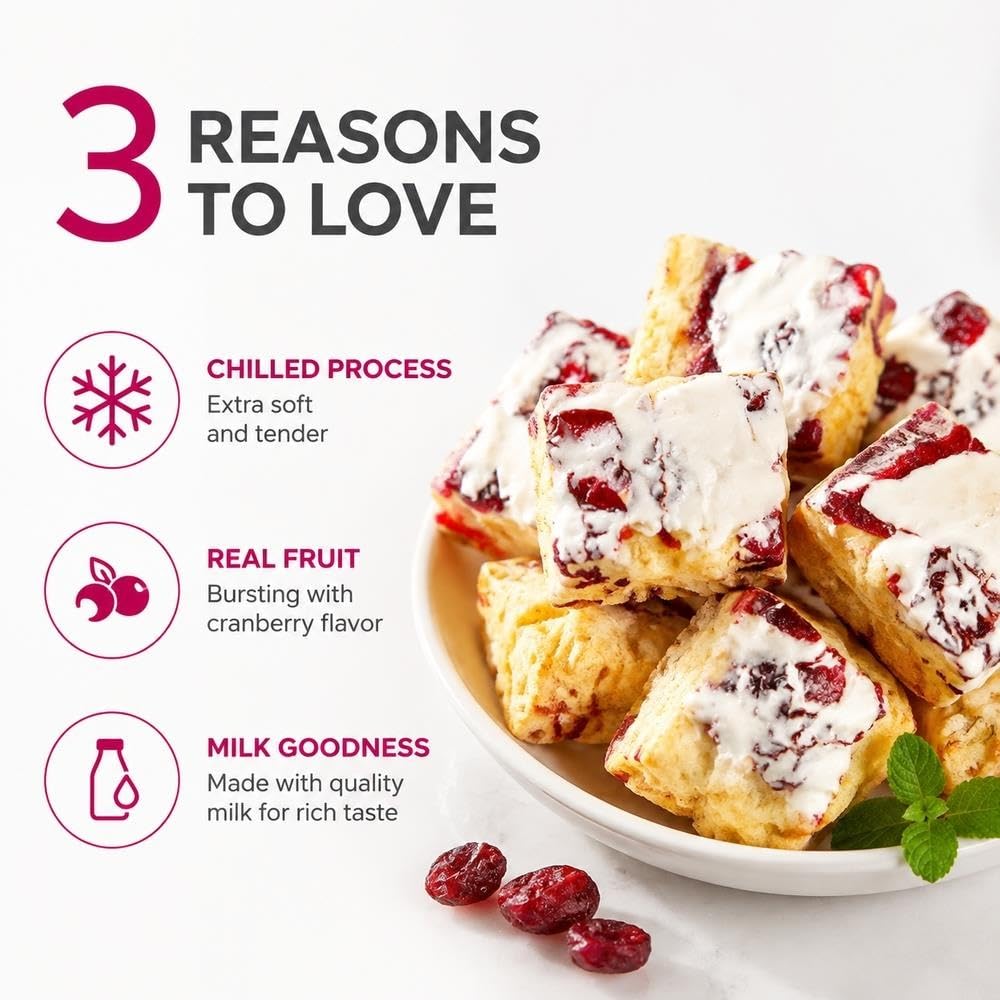 Cranberry-Milchgebäck-Häppchen, weicher Kuchen 160 g*2