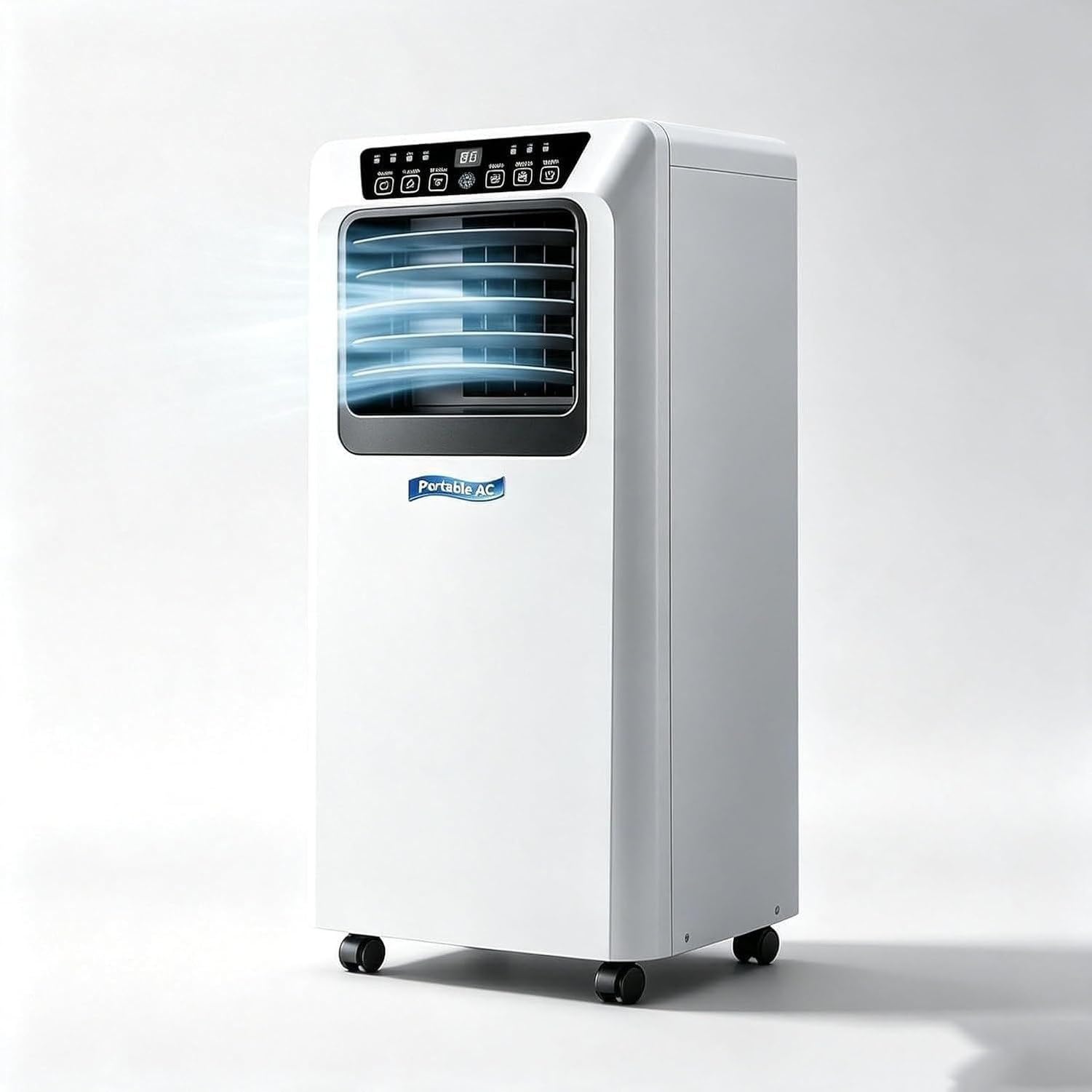 Aire Acondicionado Portátil 14000 BTU 2 en 1 Frío y Calor, Enfriador de Aire Compacto con Ruedas para Habitación, Salón y Oficina, Unidad Móvil, 9000 Btu, 9000 BTU