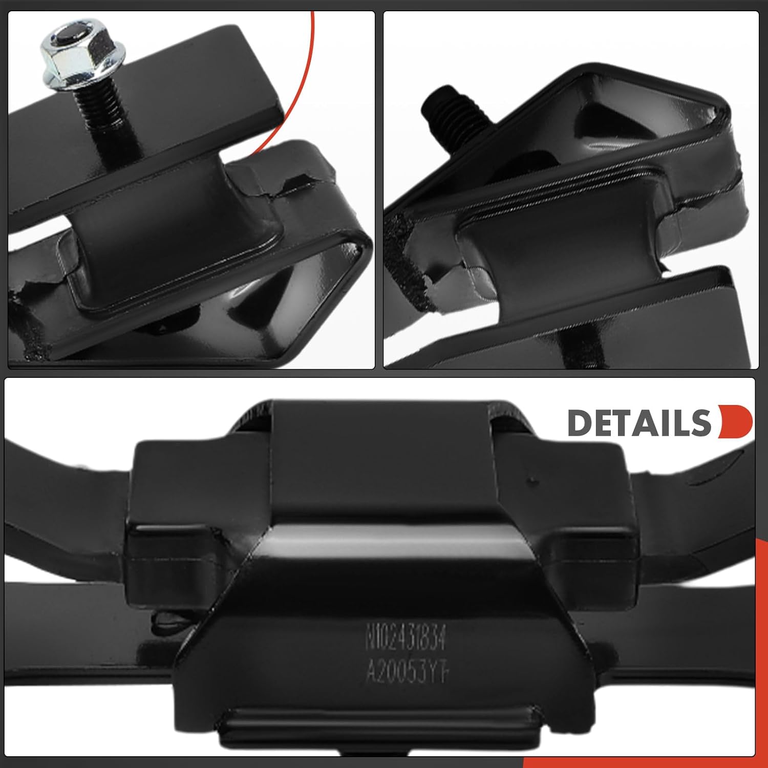 A-Premium Transmission Mount Compatible with Jeep JL Series Wrangler 2018 2019 2020 2021 2022, 2.0L 3.6L, Automatic Transmission
