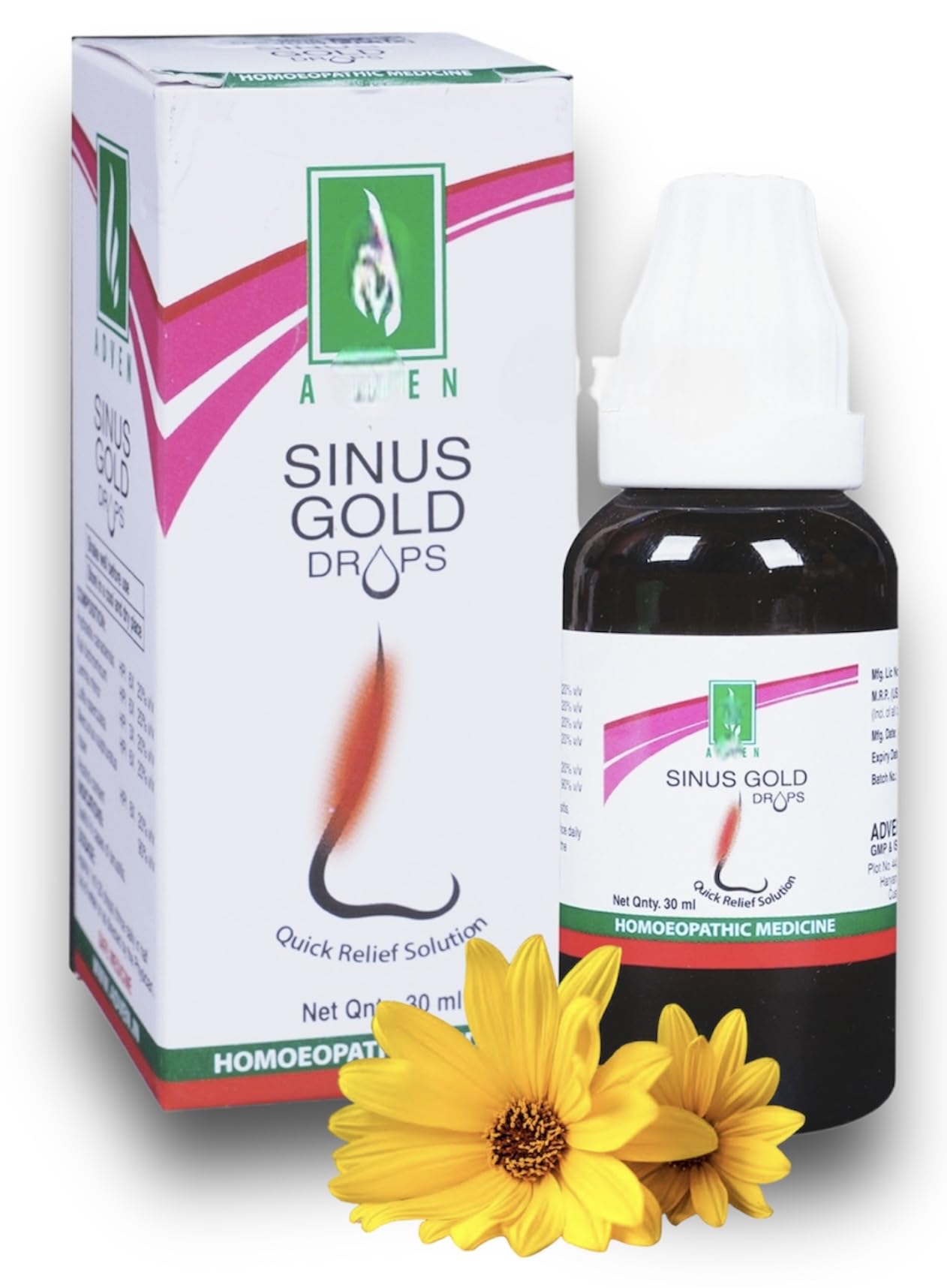 homeo-4 Sinus Gold Drops Homeopathic (30ml) - SET OF 2 Bottles (B0CMMP34GN) Amazon Price History, Amazon Price Tracker