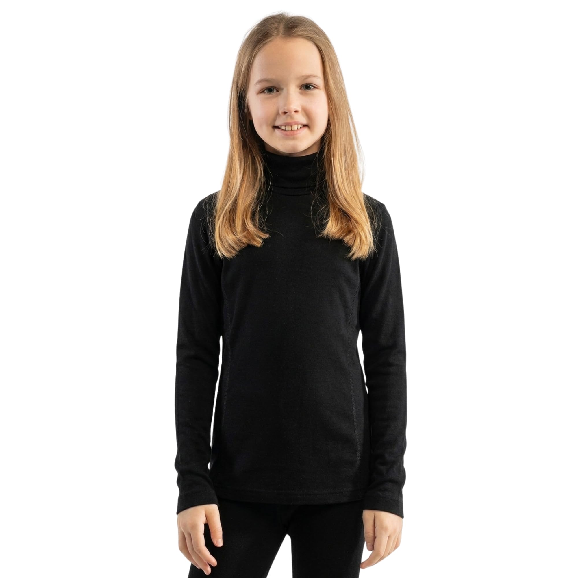 Camisa de Manga Larga de Lana Merino para niños y niñas Ropa Interior Infantil