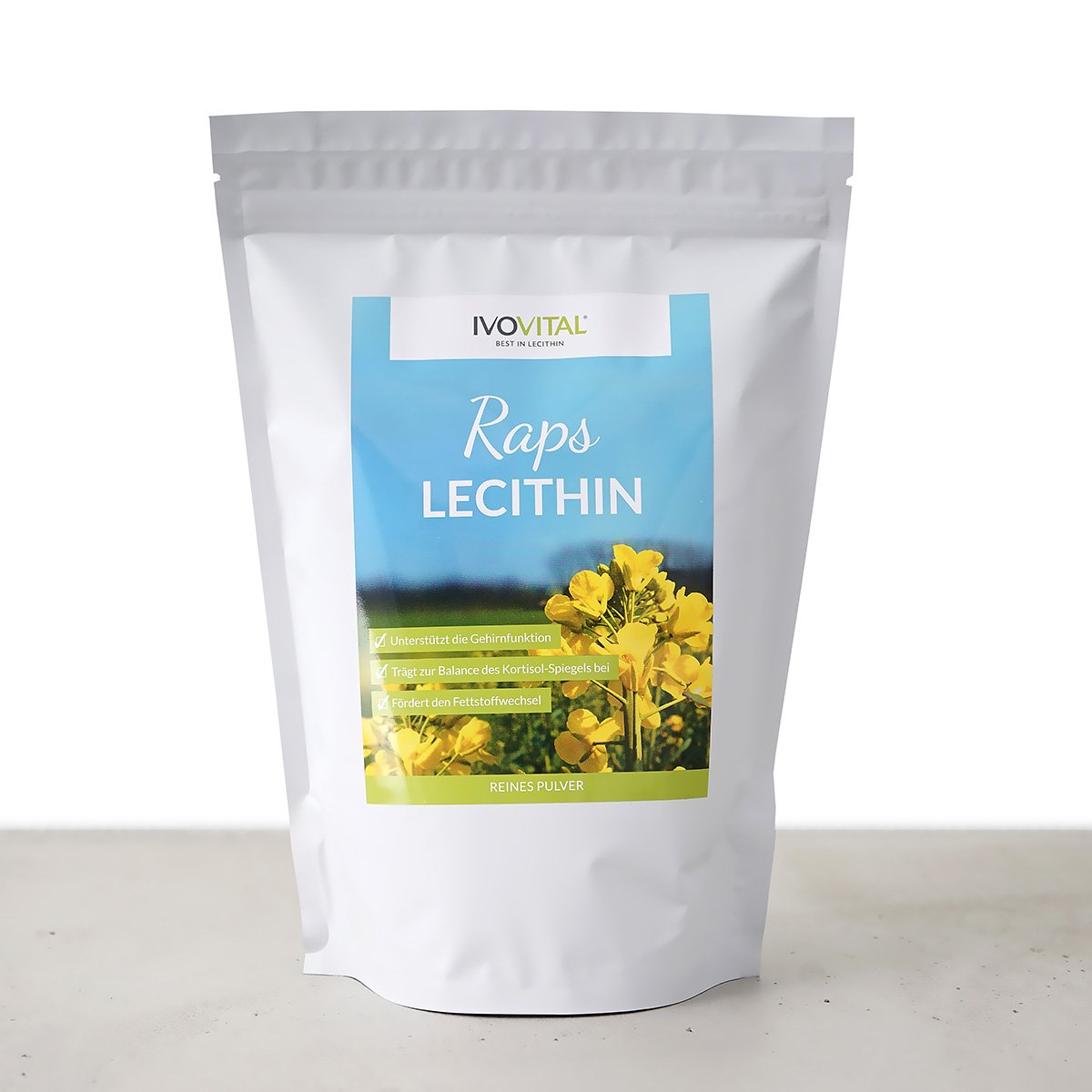 Lécithine de colza (lécitine) en poudre, IVOVITAL®, sans additifs, lécithine pure (600 g)