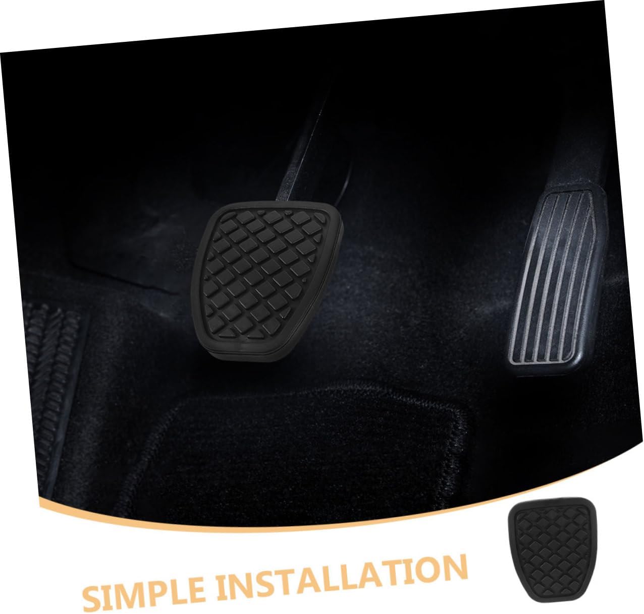 ULTECHNOVO 4pcs Auto Clutch Brake Pedal Stop Pads Rubber Pad Covers Fitment Easy to Install