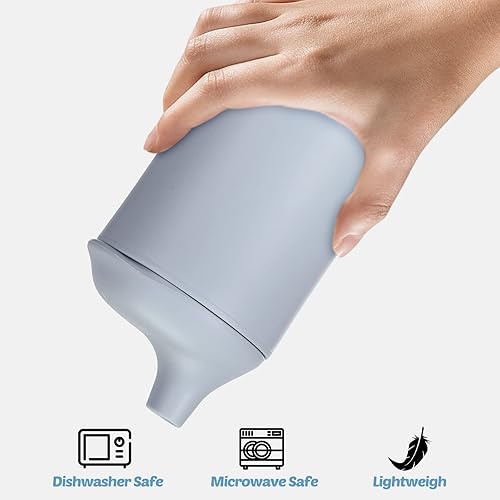 Miniatura 5 de Eaasty 4 tazas para bebé con popote y tapa, a prueba de derrames, de silicona de 6 onzas, para entrenamiento de bebés de 6 onzas, para bebés de 6