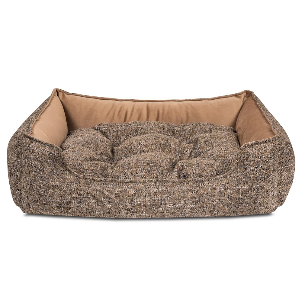 PAWPOURRI Plush Cuddler Bed for Medium to Large Sized Dogs with Cotton and Polyester Cover | PolyFibre Filling | Washable Cover (M/L) (B0C6TPWNSF) Amazon Price History, Amazon Price Tracker
