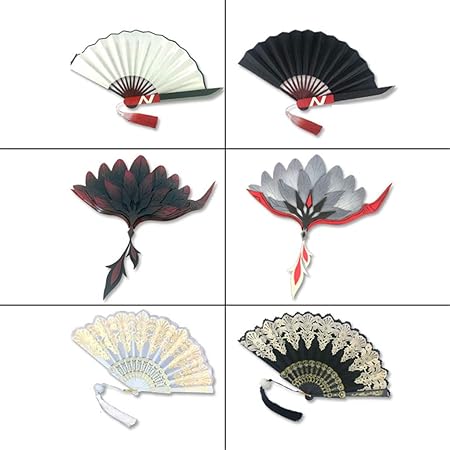 Amazon Ranako 第五人格 Identity V 芸者 美智子 美人相 花嫁 白無垢 白孔雀 般若 扇子 Pvc コスチューム コスプレ道具 アクセサリー 飾り Cos コスプレ 仮装 通販