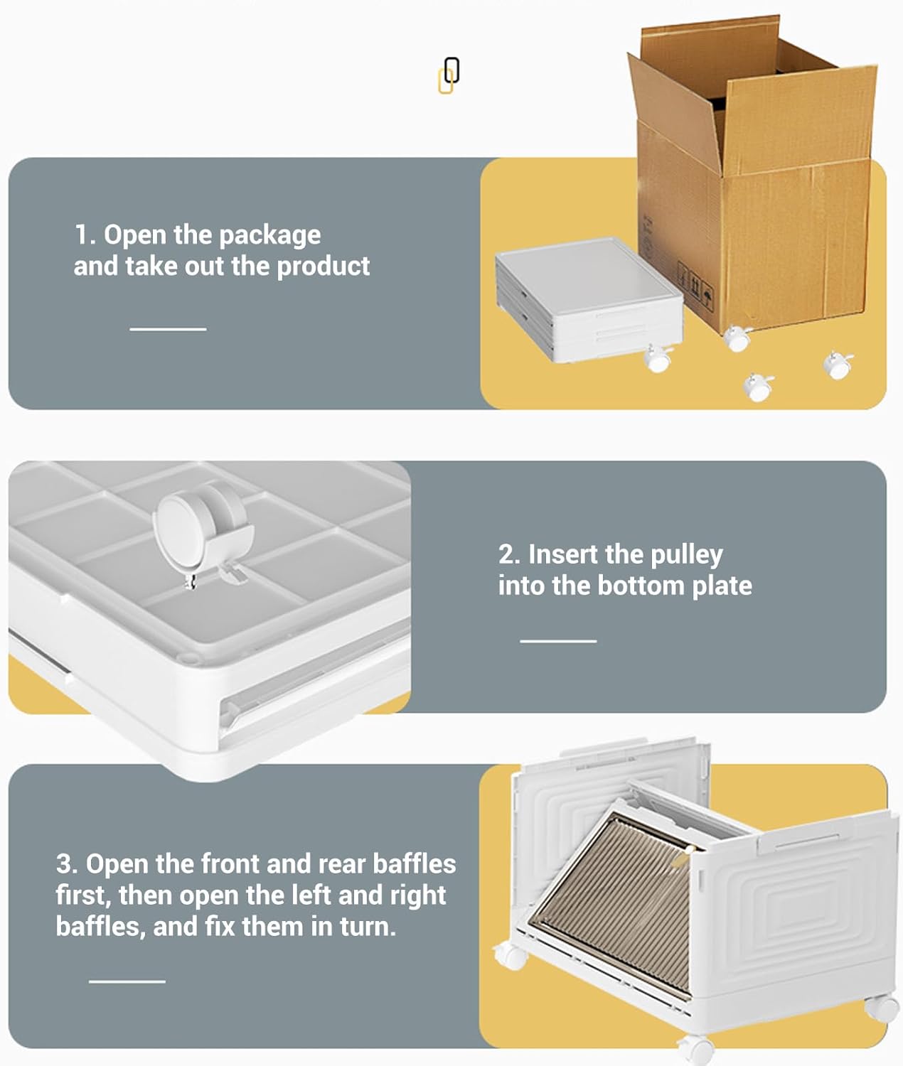 CHICIRIS 4 Layers Shoe Shelf Cabinet Folding Shoes Storage Box Sturdy Clear Shoe Storage Box Foldable Space Saving Rack for Sneaker Boot Container