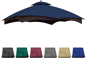 10x12 Gazebo Cover for Lowe's Gazebo Model #GF-12S004B-1,GF-12S004BTO - Navy Blue