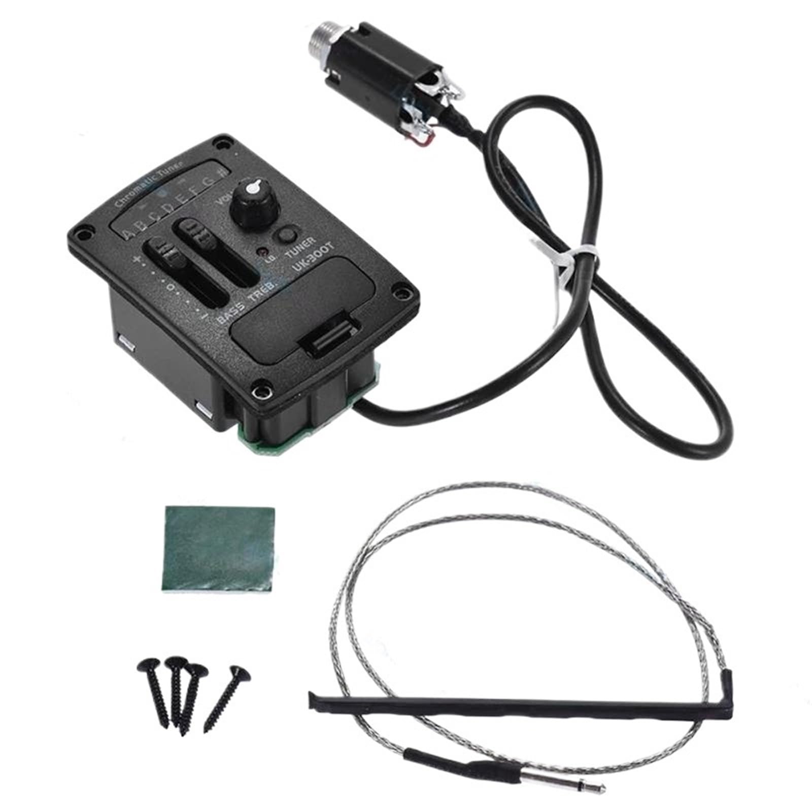 Przetworniki Do Gitary Akustycznej 2-pasmowy Tuner Chromatyczny LED Soft Piezo Pickups EQ Equalizer Części Do Gitary Akustycznej Akcesoria