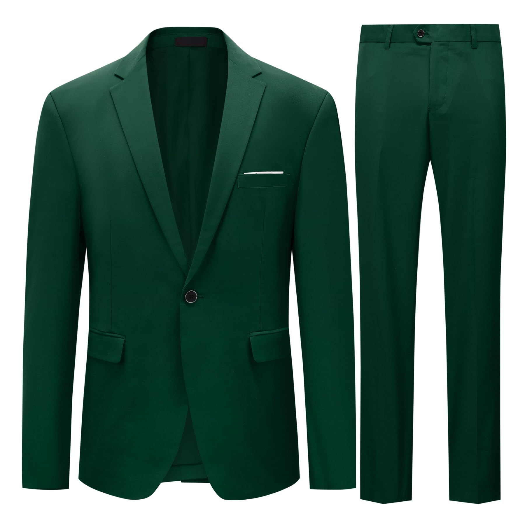 Allthemen Abiti da Uomo 2 Pezzi Suit Slim Fit Wedding Dinner Tuxedo Abiti per Uomo Business Casual Giacca e Pantaloni 10 Colori Disponibili