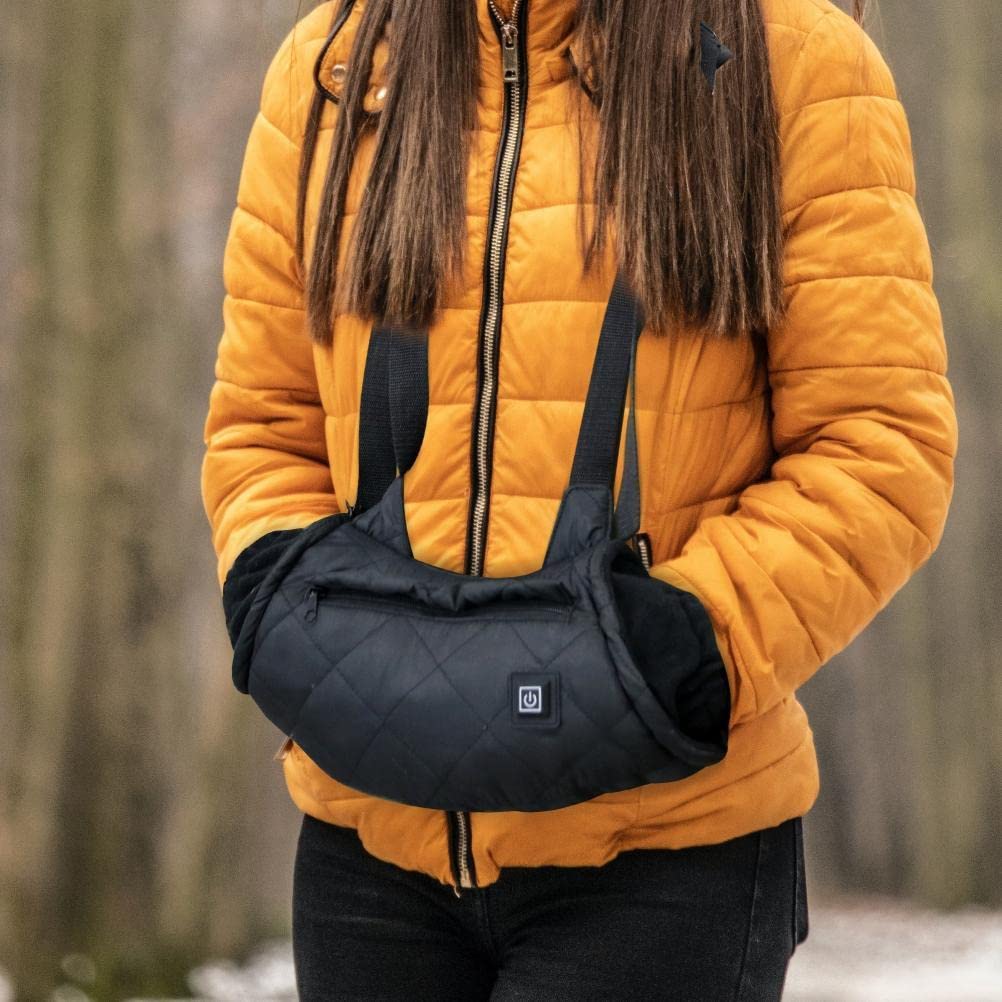 MAICOLA Manchon Chauffant pour Les Mains, Sac Chauffant électrique pour Les Mains, Gants de Camping à 3 Vitesses, adapté pour la Chasse en Plein air, la randonnée, Le Camping sur la Neige