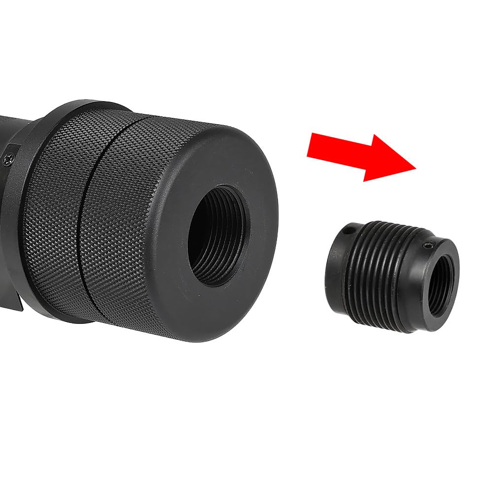 Amazon | 良品武品 アルミCNC 14mm 逆ネジ 対応 5KU PBS-1 MINI AK