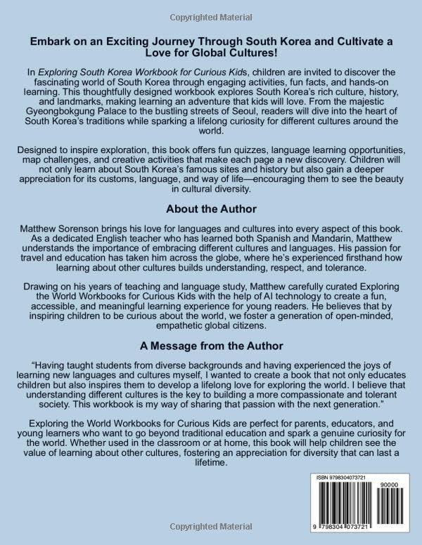 Exploring South Korea Workbook For Curious Kids: A Fun, Interactive Guide to South Korea's Special Places, Culture, and History! (Exploring the World for Curious Kids) - Image 2