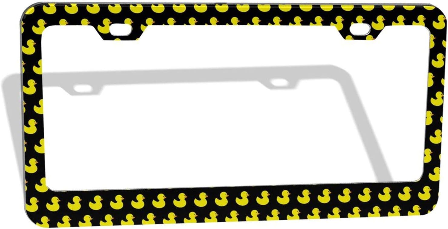 Cute Rubber Duck License Plate Frame Car Tag Frame License