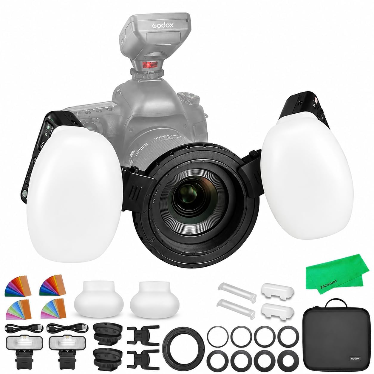 Amazon | Godox MF12-K2 マクロフラッシュキット MF-DDディフューザー