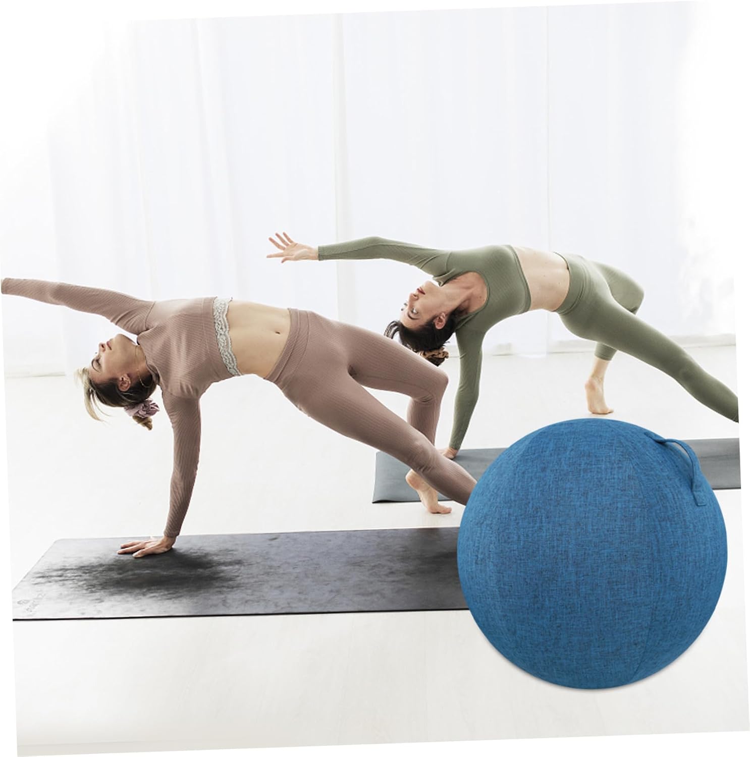 Cotton Yoga Ball Cover Breathable Skid Protector for Workout Ball Stylish Washable Yoga Accessories Comfortable Fit Decor Addition