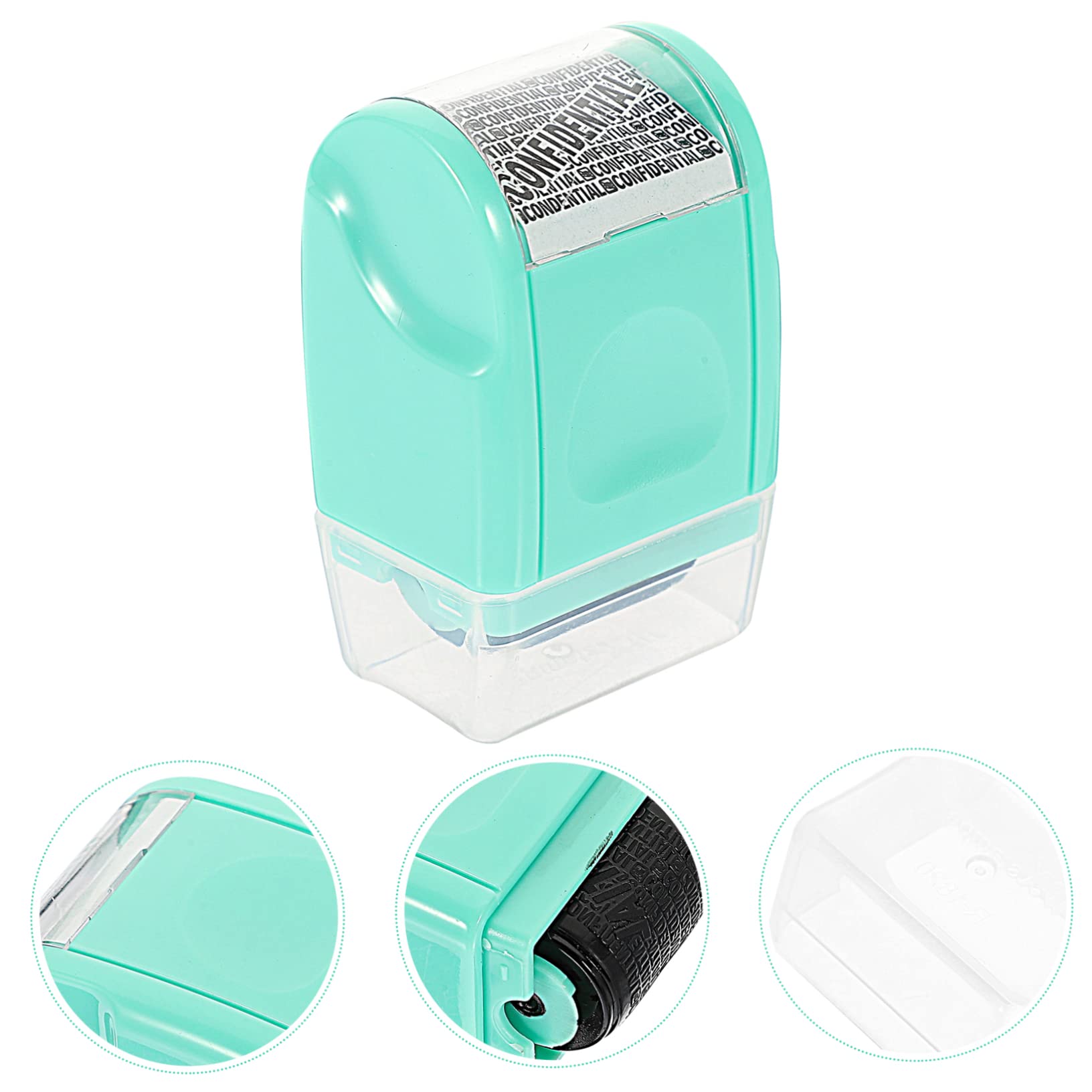 Tofficu 4pezzi Timbro Portatile Multifunzionale Per Privacy Roller Stamp Per Nascondere Dati Sensibili e Identità Strumento Domestico Pratico e Facile Da Usare