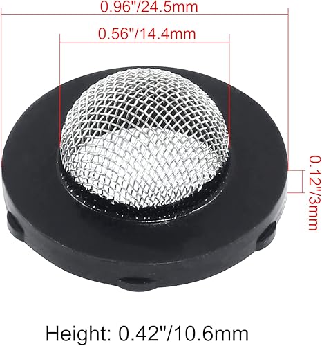 Miniatura 2 de 30 filtros de pantalla de manguera de jardín de acero inoxidable, filtro de manguera de lavado de pantalla a presión con malla 50 para manguera de