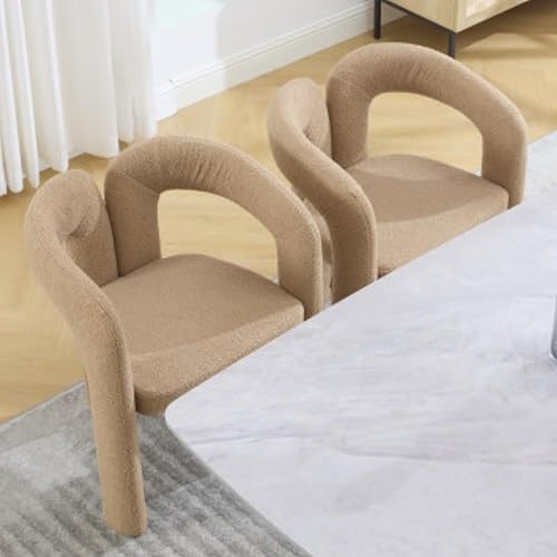 Miniatura 17 de SZLIZCCC Juego de 2 sillas de comedor modernas, sillones de tela, sillas tapizadas para sala de estar, cocina, comedor (terciopelo azul marino)