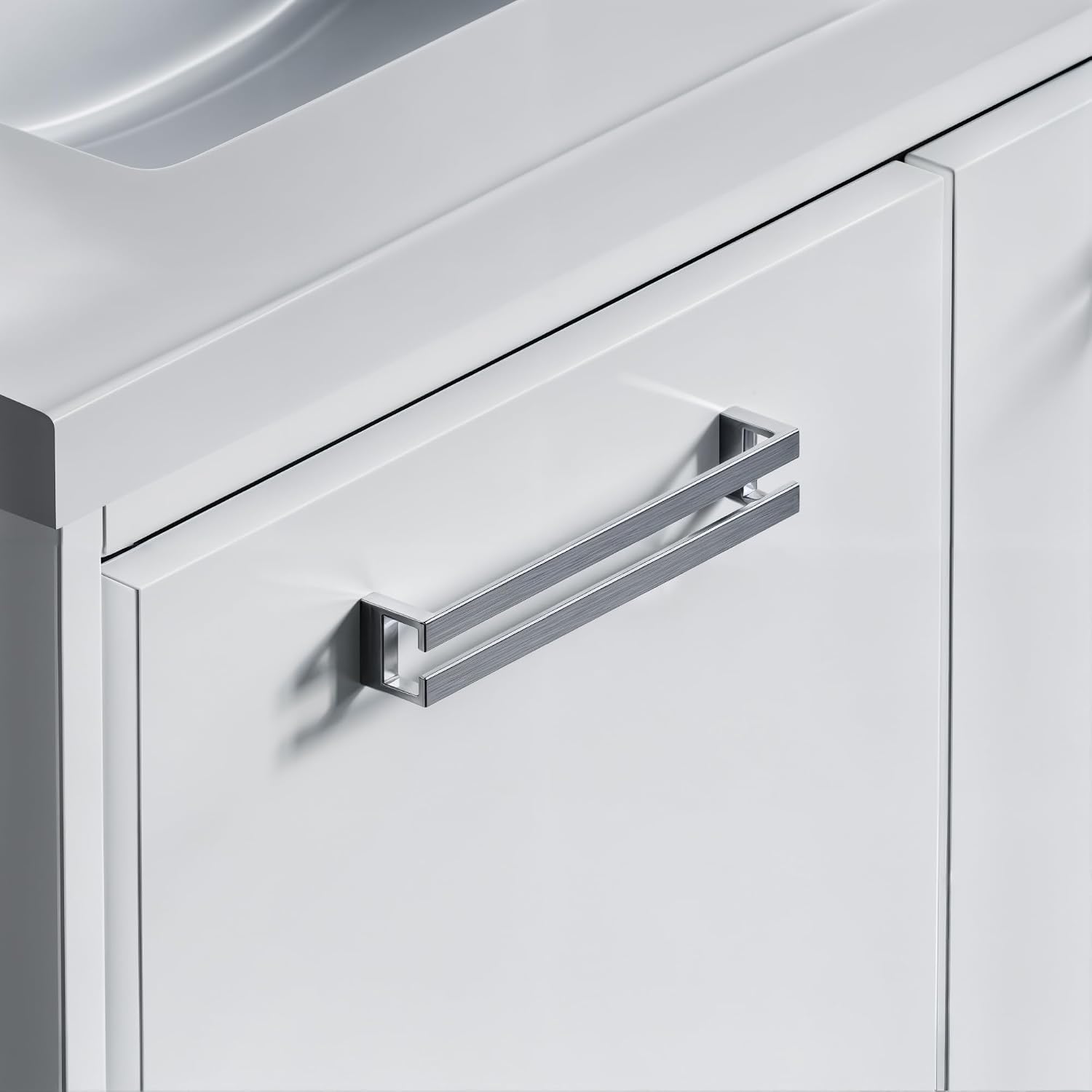 Dowell 10 Pack 3137 2-7/8" Zinc Alloy Drawer/Door Pull/Handle (Chrome - 3137 064 01-10 Pack)