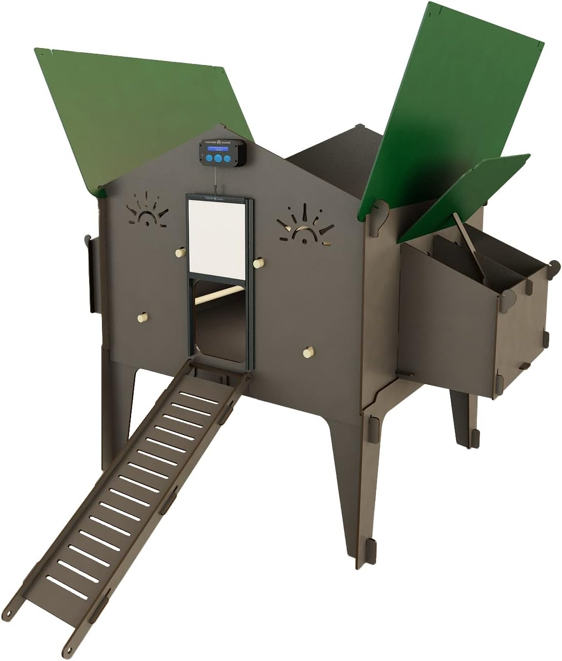 CUCCIOLOTTA Polly Duplex 4XL Grey Laminate Chicken Coop HPL AntiRed