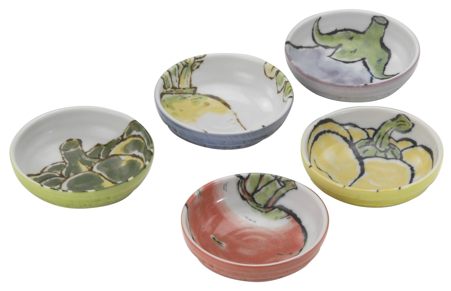 鳥の絵　焼物　どんぶり Amazon.co.jp: ブルーム bloom 美濃焼 絵手紙 小付鉢揃 89780