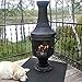 BLUE Rooster Venetian Grill Wood Burning Chiminea Charcoal Color