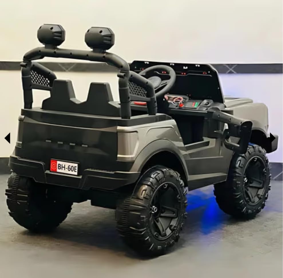 Image of SKYA STAR BWM-60E Battery Operated Jeep for Kids Ride On Toy Kids Car with Bluetooth Music & Light | Electric Baby Car Jeep | Perfect for Boys & Girls [2 to 7 Years, Grey]
