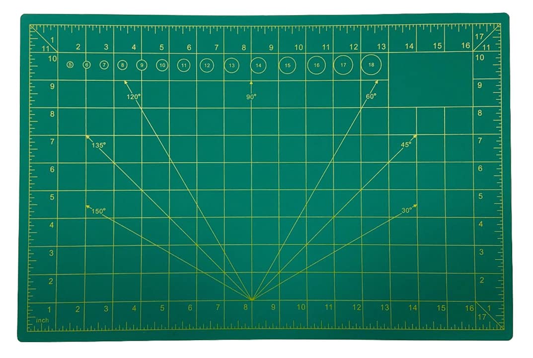 A3 Self Healing Cutting Mat – Double Sided Non-Slip Gridded Mat for Accurate Cutting – Protects Work Surfaces & Extends Blade Life – Ideal for Arts Crafts Card Making and Decoupage