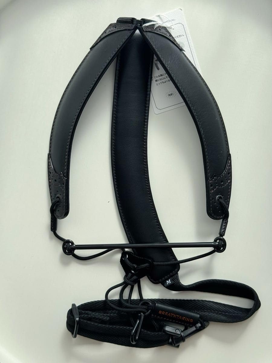 ブレステイキング アルトサックスストラップ Mサイズ 黒色 美品