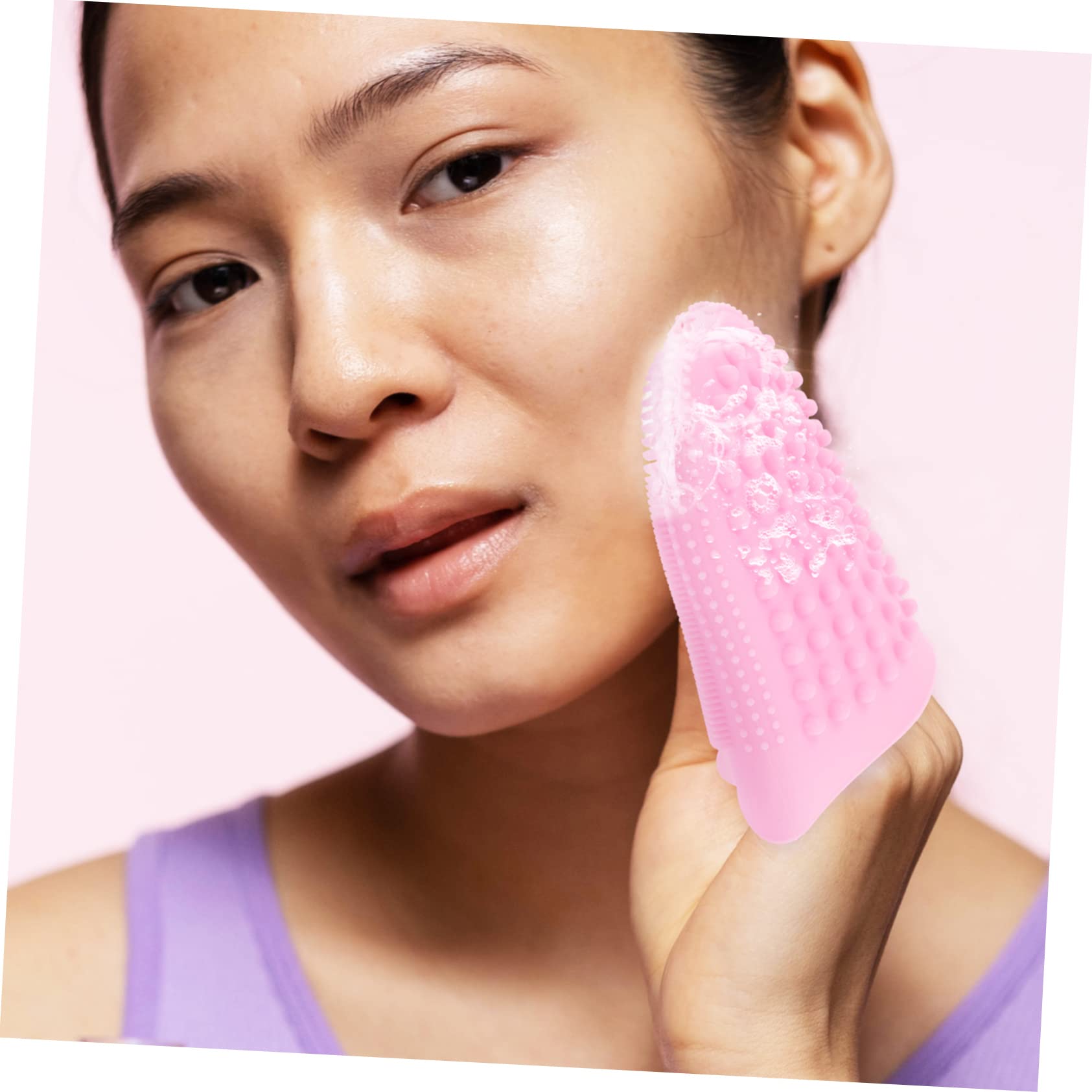 Healeved 5stücke Silikon Gesichtsreinigungsbürste Weiche Tragbare Gesichtsreinigungsbürste Mit Massagefunktion Für Sanfte Peeling-anwendungen Und Tägliche Hautpflege
